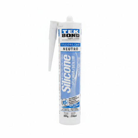 Tekbond Silicone Neutro transparente en cartucho – sellador de silicona para baños, ventanas y juntas de construcción – Envíos express

