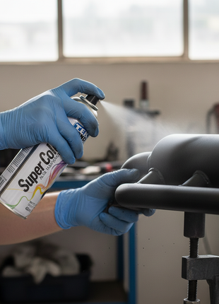 Tekbond Super Color negro mate alta temperatura aplicado en piezas de motor – acabado resistente al calor extremo – Envíos express

