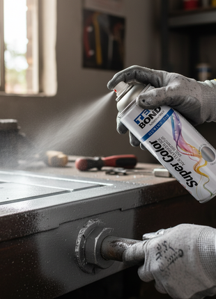 Tekbond Super Color aerosol aluminio con materiales metálicos – pintura profesional para superficies diversas – Envíos express

