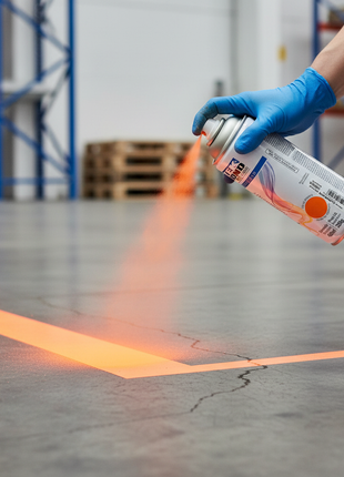 TekBond SuperColor Fluorescente Naranja en uso