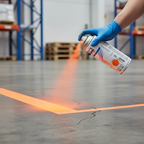 TekBond SuperColor Fluorescente Naranja en uso