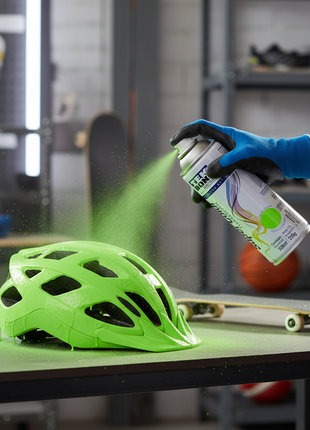 TekBond SuperColor Fluorescente Verde en uso