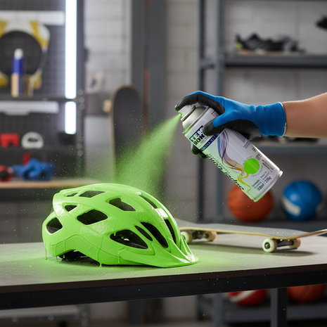 TekBond SuperColor Fluorescente Verde en uso