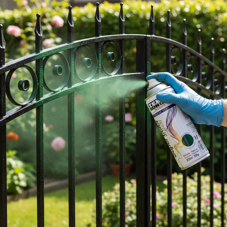 TekBond SuperColor Metálico Verde en uso