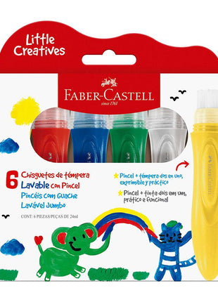 TEMPERA FABER CASTELL CHISGUETE LITTLE CREATIVE   X 6 Und