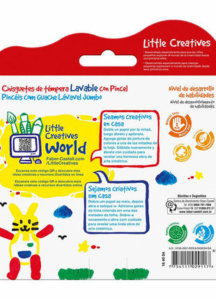 TEMPERA FABER CASTELL CHISGUETE LITTLE CREATIVE   X 6 Und