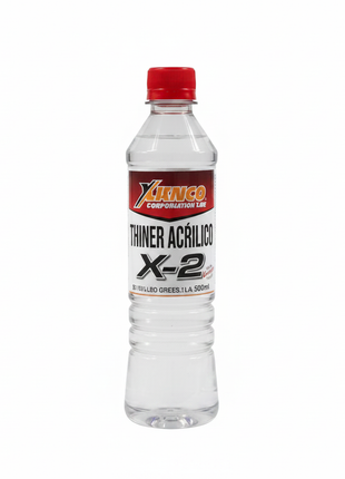 Thinner acrílico Lanco X-2 500ml – diluyente profesional para pinturas acrílicas – acabado limpio y preciso