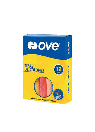 TIZA DE COLORES OVE X 12 Und