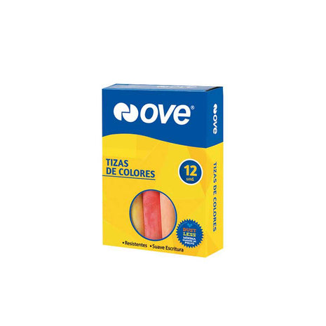 TIZA DE COLORES OVE X 12 Und