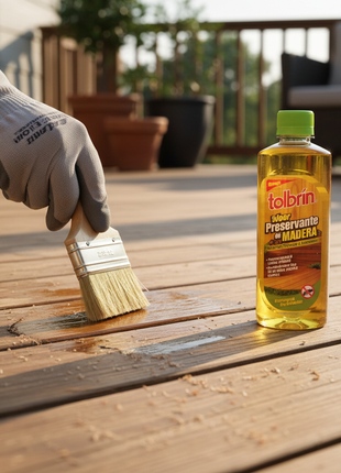 Tolbrín Preservante de Madera en situación de uso