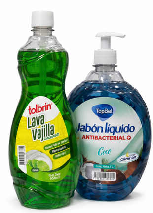 Tolbrin Lava Vajilla + TopBel Jabón - fondo blanco 1:1