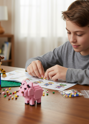 Toy Story 5 nano brick – armado de figuras pixel art – concentración y creatividad – coleccionables Disney