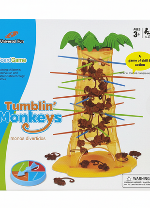 Tumblin' Monkeys – juego de habilidad y acción – torre con monos y palitos – mayores 3 años