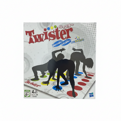 Twister Hasbro juego clásico tapete colores rojo amarillo azul verde 6 años 2 jugadores