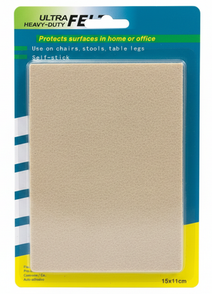 Ultra Felt lámina empaque frontal