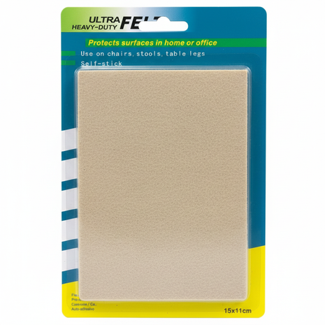 Ultra Felt lámina empaque frontal