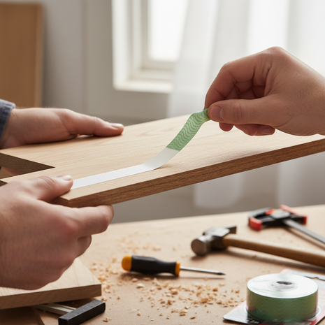 Unipega Fixa Forte – cinta espuma doble faz blanca – fijación por contacto entre dos superficies – uso hogar y oficina

