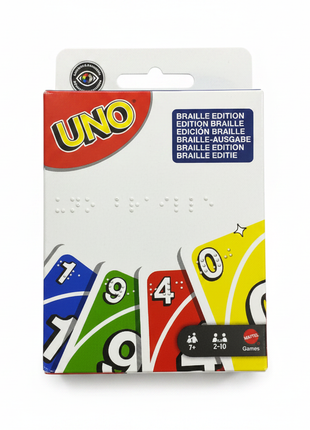 UNO Braille Edition - Fondo blanco