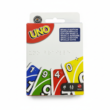 UNO Braille Edition - Fondo blanco