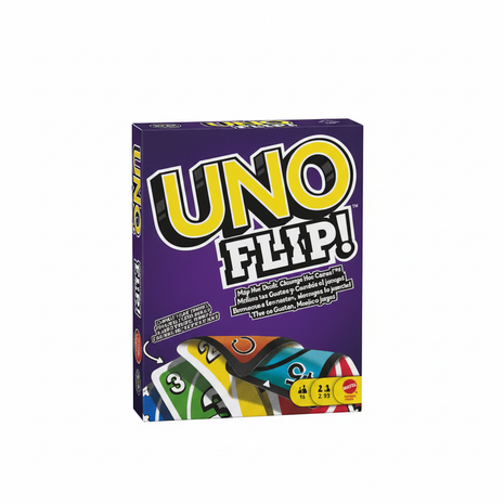 UNO FLIP caja frontal fondo blanco