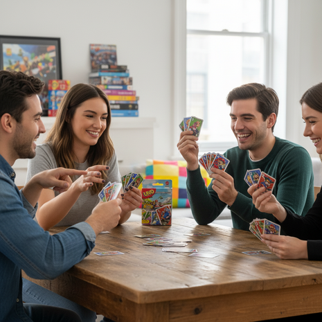 UNO Mario Kart juego cartas familiar Mario Luigi Yoshi noche de juegos competencia