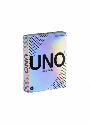Uno Platinium mattel, juego de cartas Edición exclusiva UNO de Mattel