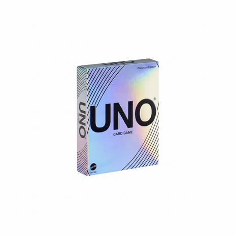 Uno Platinium mattel, juego de cartas Edición exclusiva UNO de Mattel