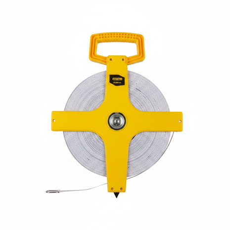Uyustools huincha con mango 30M – cinta fibra de vidrio PVC – carrete abierto ABS – medición de largo alcance – Envíos express

