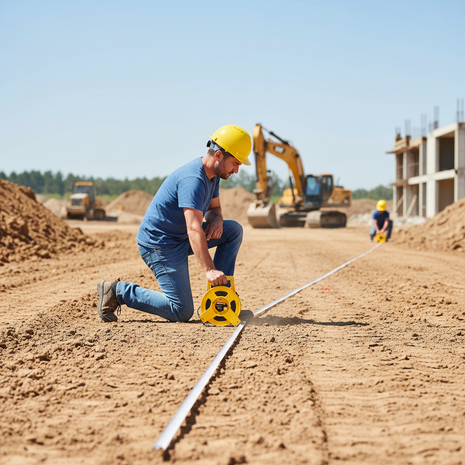 Uyustools HUM030 – medición de grandes distancias en obra – huincha de fibra de vidrio 30M – uso topografía y construcción


