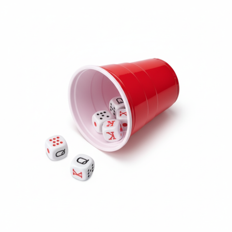Vaso Beer Pong con dados