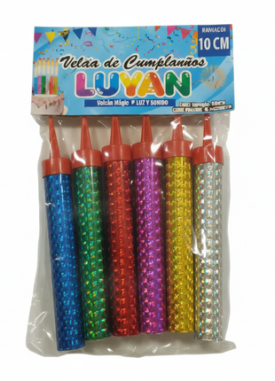 Vela Volcán 10cm Luyan fondo blanco
