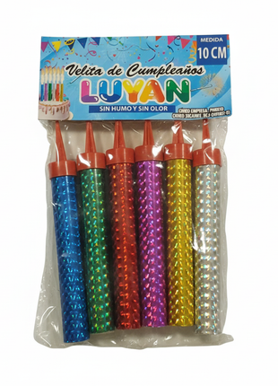 Velitas Cumpleaños Luyan 10cm fondo blanco