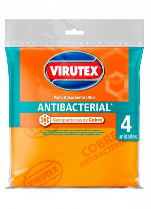 Virutex Paño Antibacterial Nanopartículas de Cobre