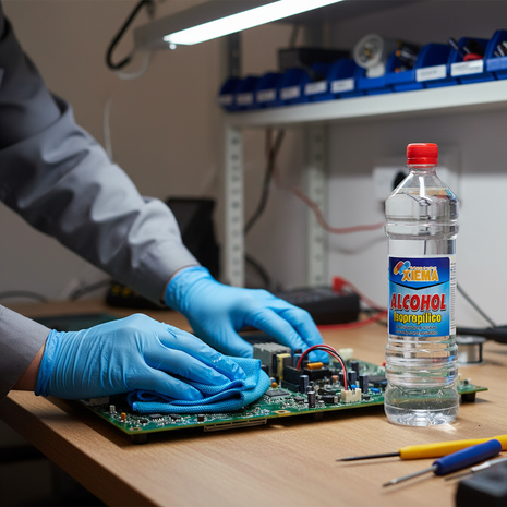 Xiema alcohol isopropílico 1L – aplicación profesional en superficies técnicas – limpieza sin residuos

