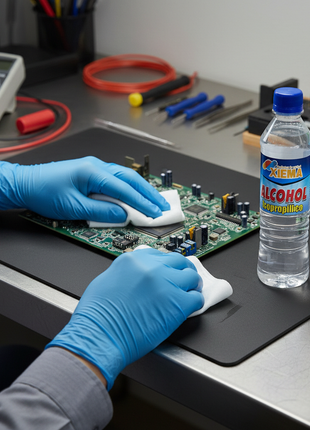 Xiema alcohol isopropílico – aplicación en superficies electrónicas – limpieza profesional sin residuos

