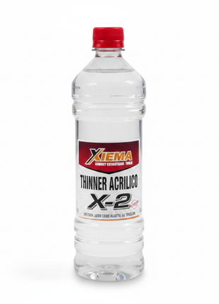 Thinner Acrílico X-2 1L – diluyente de alta pureza – ideal para pinturas acrílicas y esmaltes


